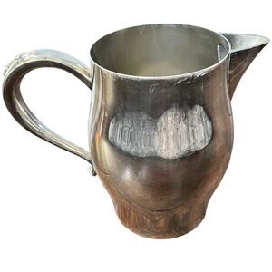 Vintage Silver Plated Pitcher with Ice Guard WM Rogers Serving Water Needs TLC